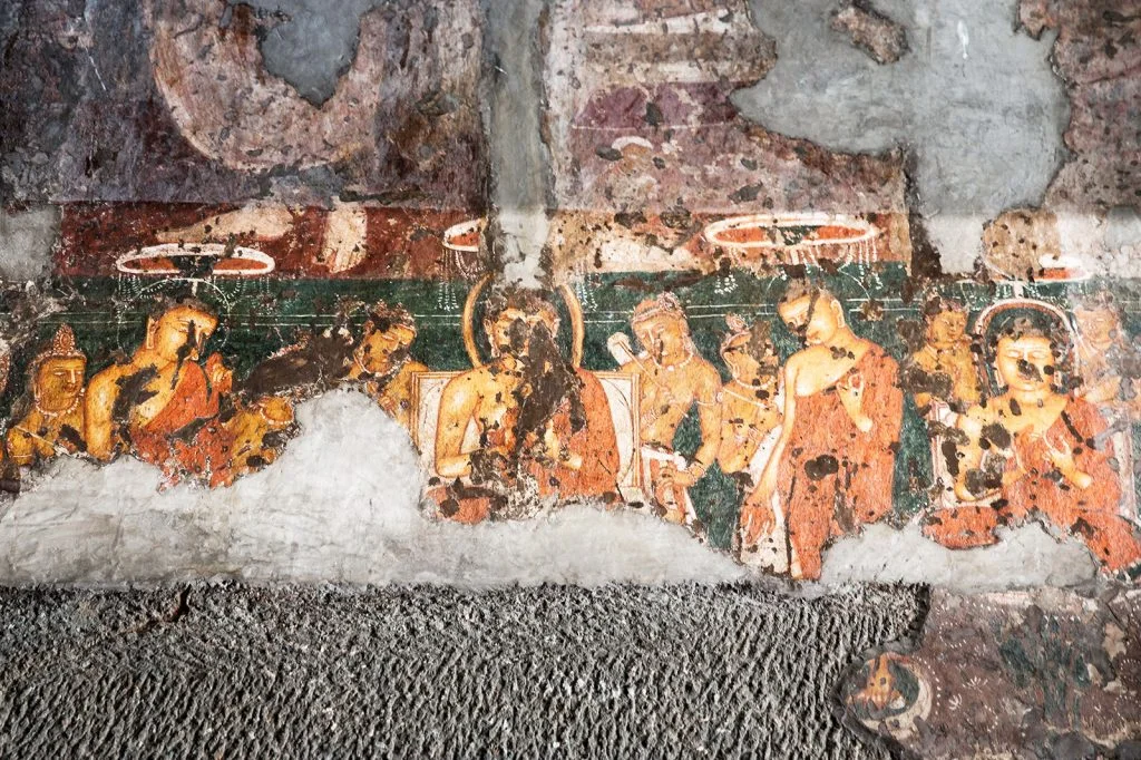 affreschi delle Grotte di Ajanta, in India