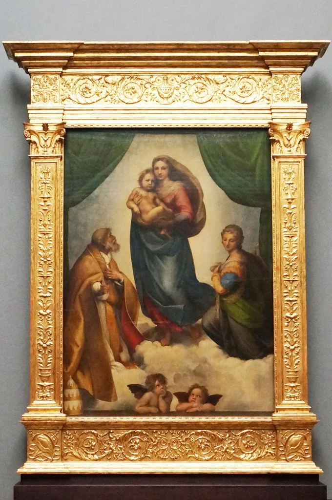 Sistine Madonna”, oil painting